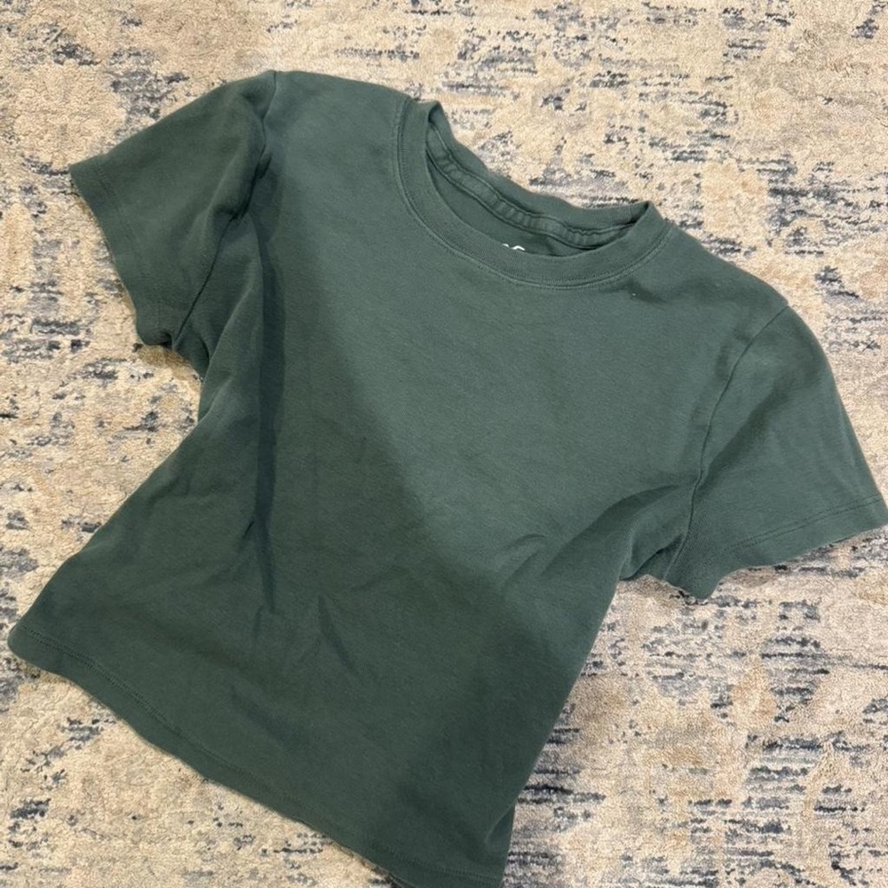 Hollister Dark Green Crop Top